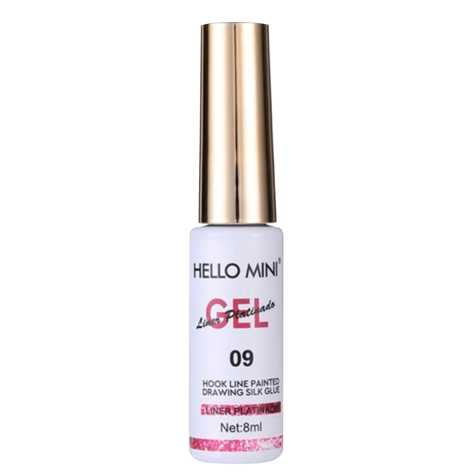Esmalte em Gel Hello Mini Liner Platinado 09 8ml