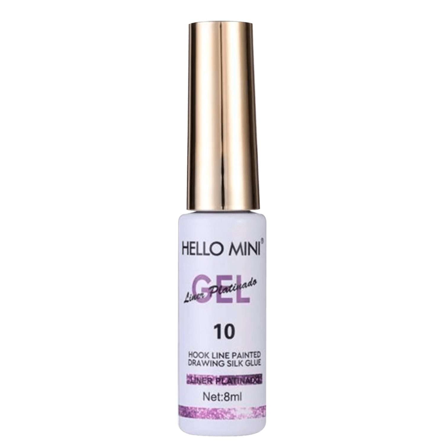 Esmalte em Gel Hello Mini Liner Platinado 10 8ml