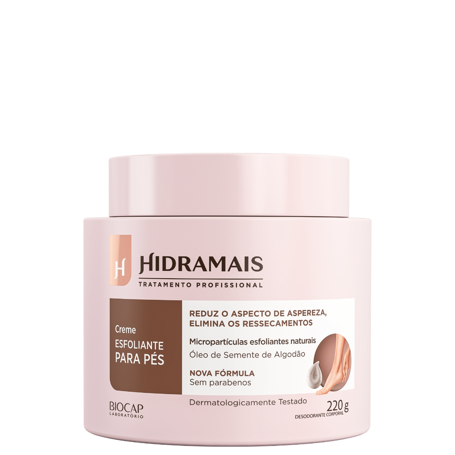 Creme Esfoliante para Pés Hidramais 220g