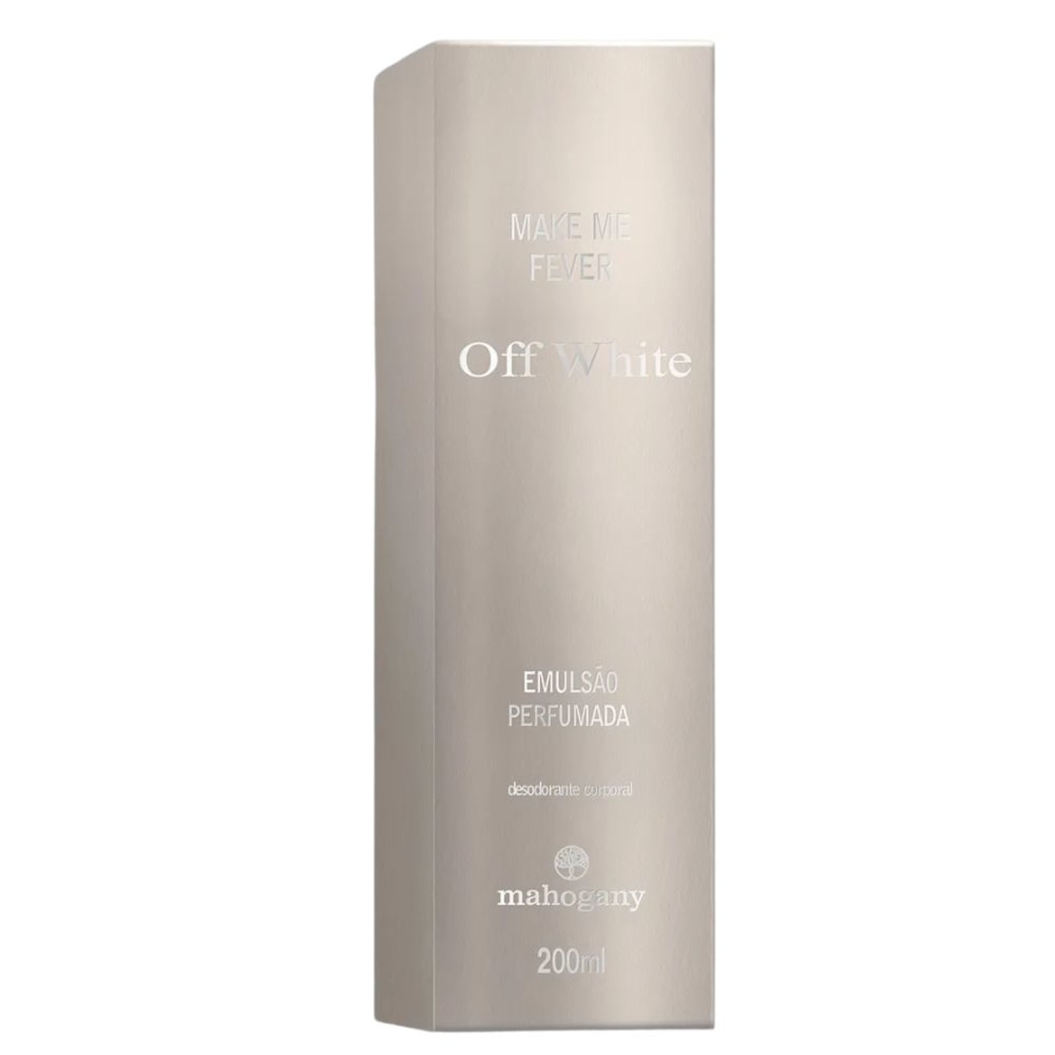 Hidratante Desodorante Corporal Mahogany Make Me Fever Off White 200ml