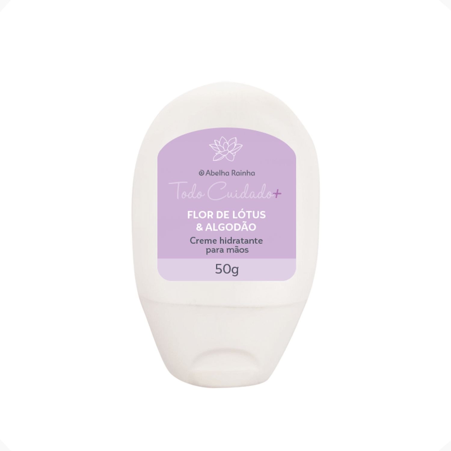 Hidratante Para Mãos Flor de Lótus e Algodão Todo Cuidado Mais Abelha Rainha Ref 3831 50g