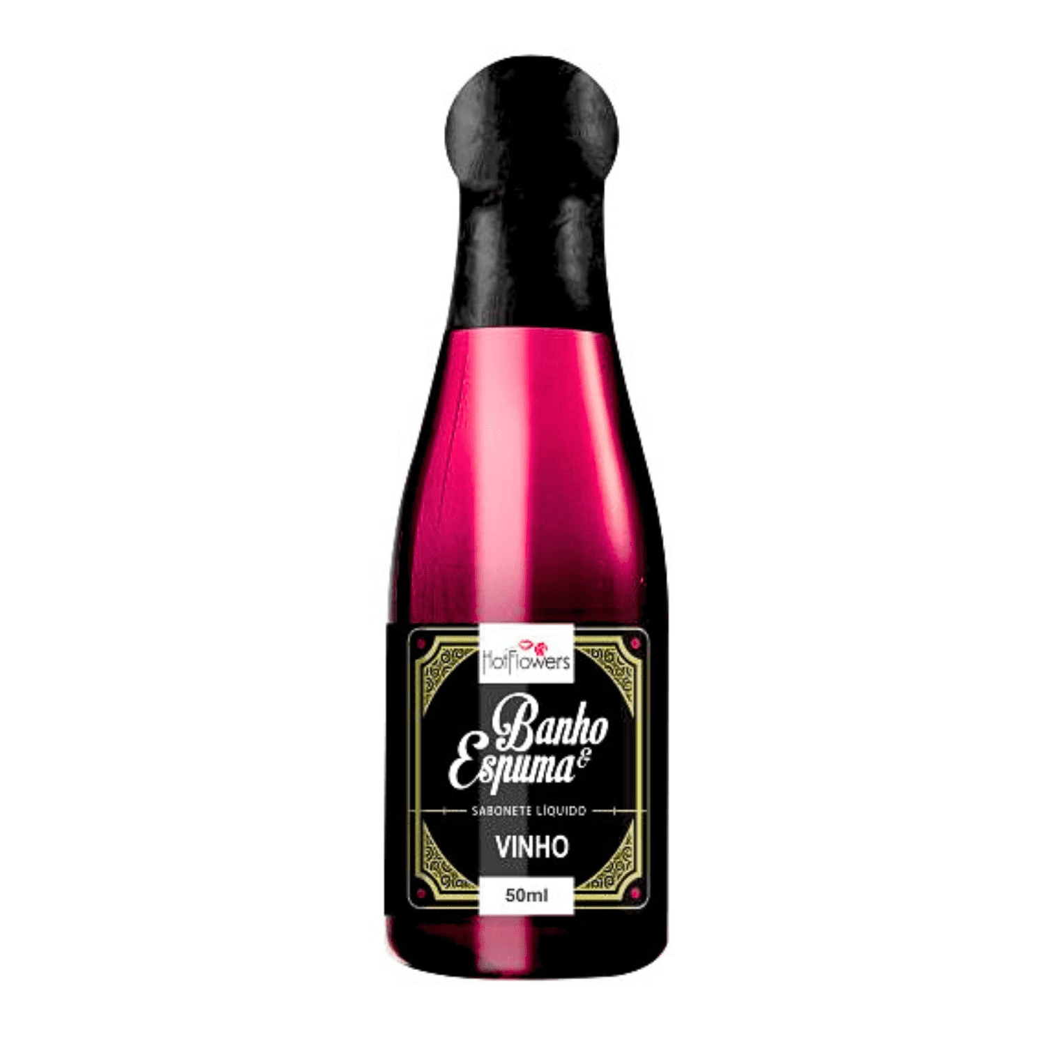 Sabonete Líquido Íntimo HotFlowers Banho e Espuma Vinho 50ml