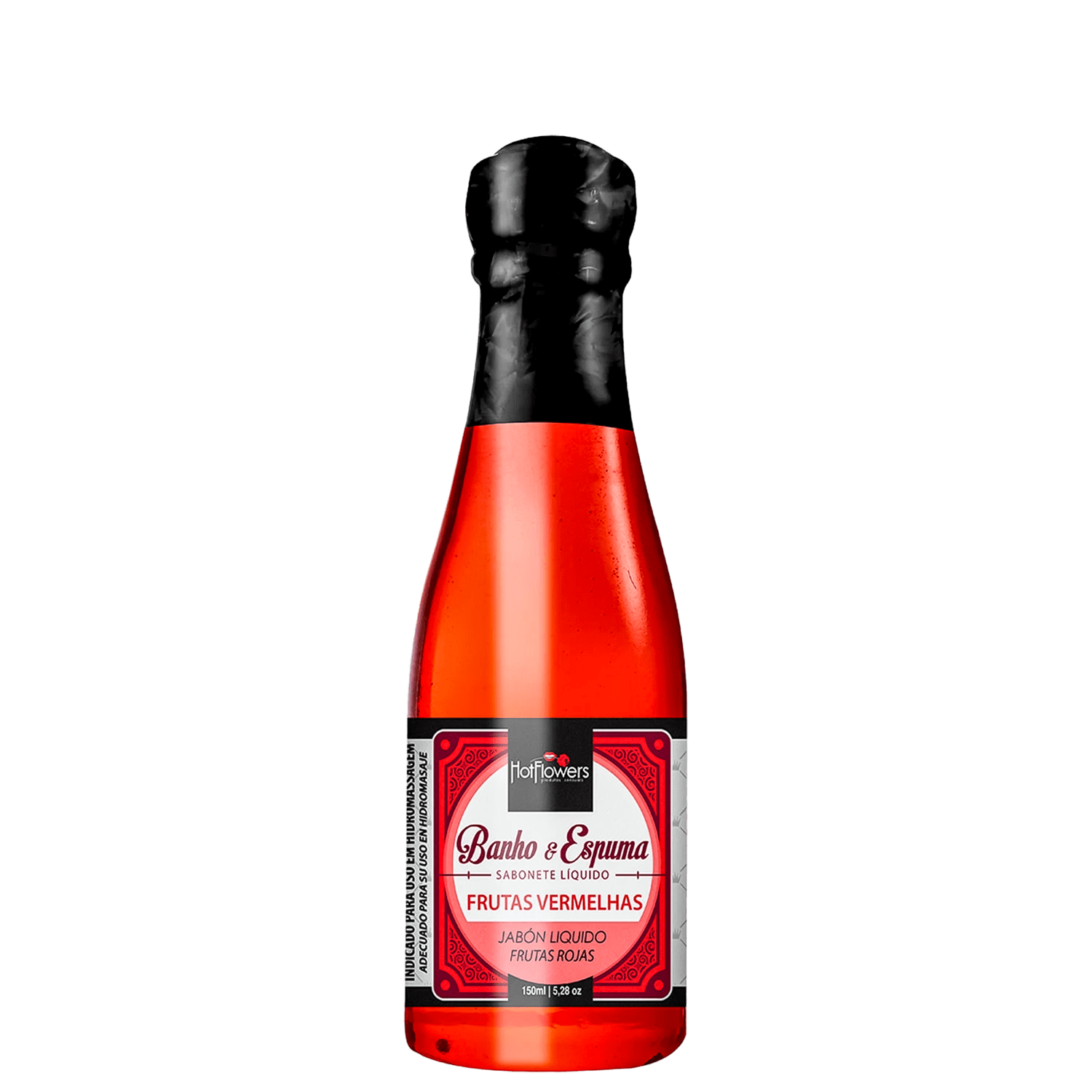 Espuma Para Banho de Banheira HotFlowers Frutas Vermelhas 150ml