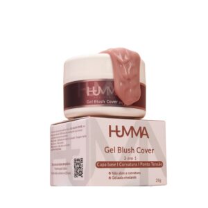 Gel Autonivelante Humma 3 em 1 Blush Cover para Unhas 28g