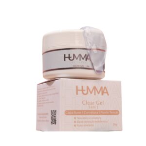 Gel Autonivelante Humma 3 em 1 Clear para Unhas 28g