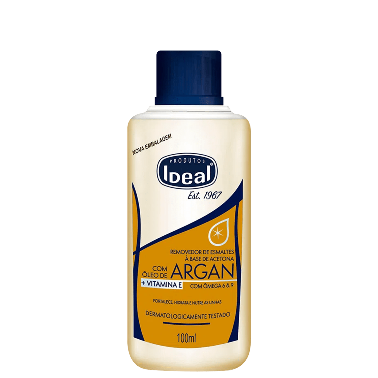 Removedor de Esmalte Ideal Óleo De Argan 100ml