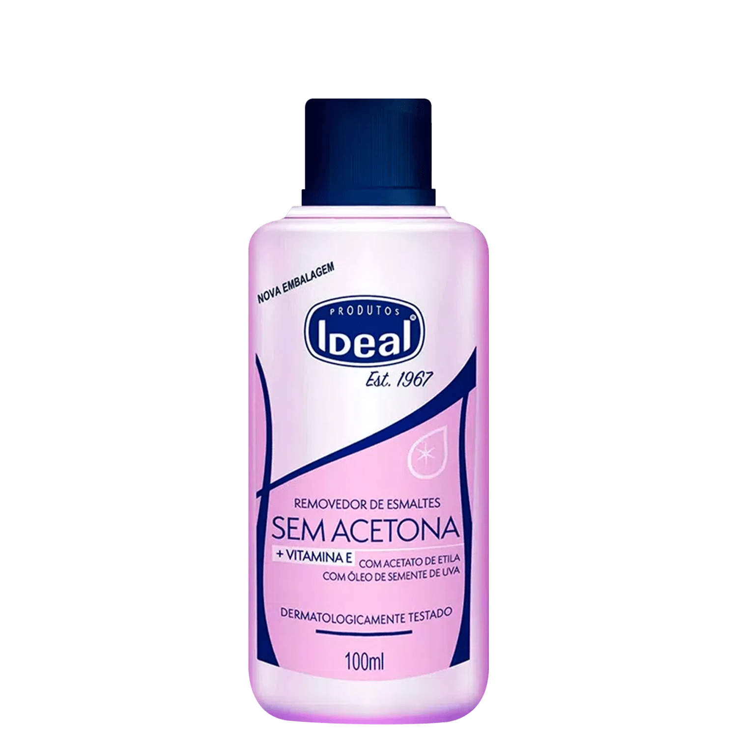 Removedor de Esmalte Ideal Semente Uva Sem Acetona 100ml