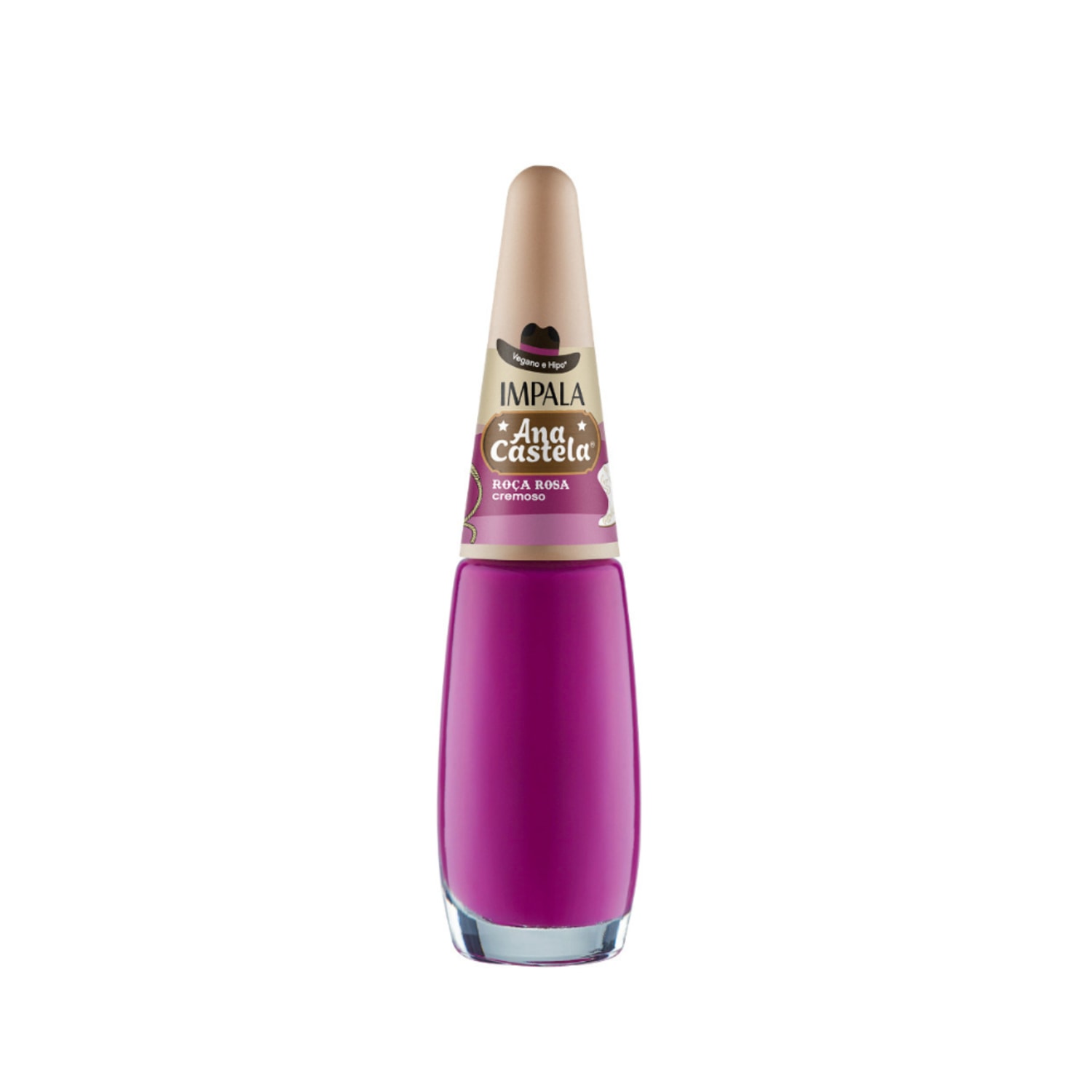 Esmalte Cremoso Impala Ana Castela Roça Rosa 7,5ml