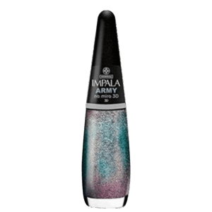 Esmalte Glitter Impala Army Na Mira 3D 7,5ml