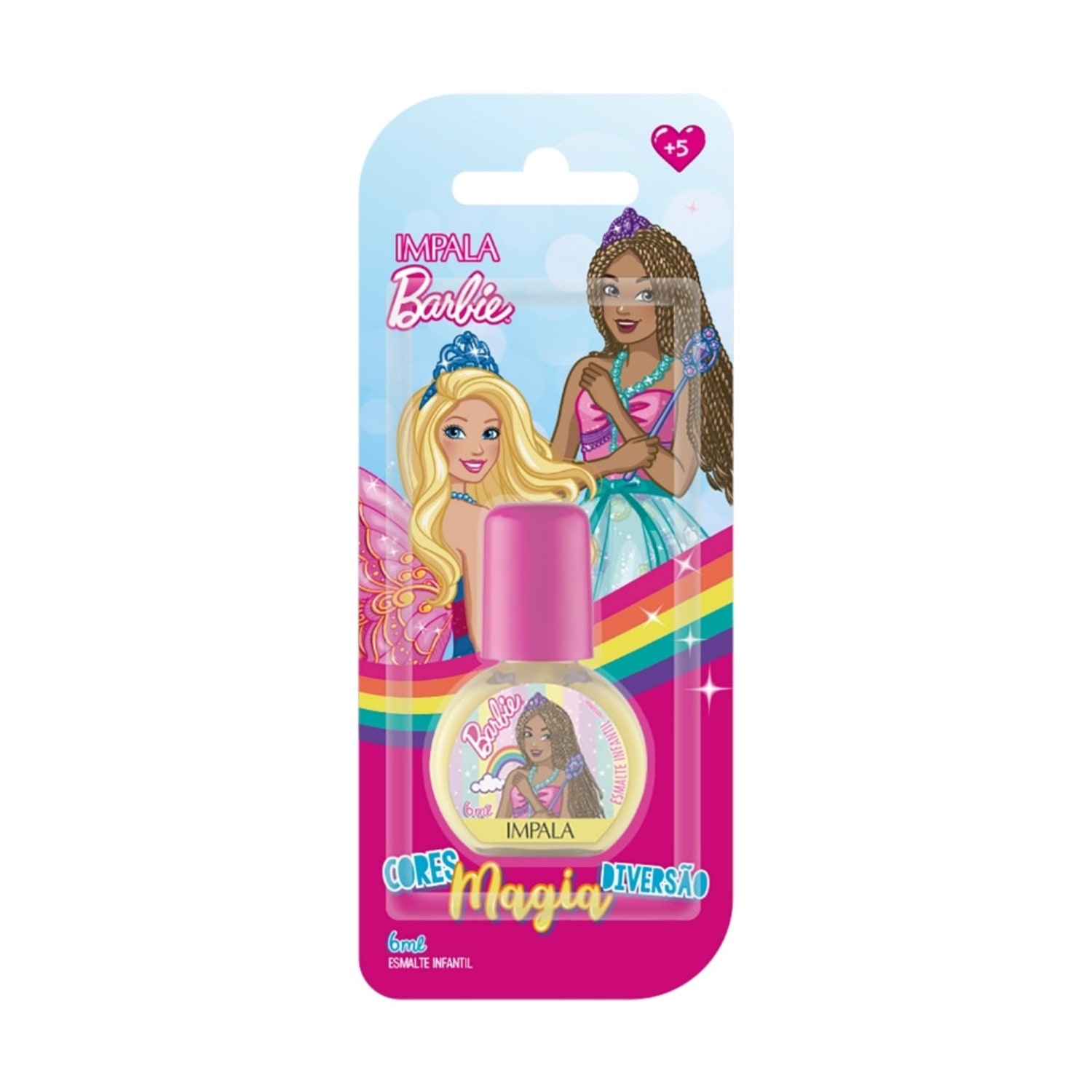 Esmalte Infantil Impala Barbie Além do Arco-Íris 6ml