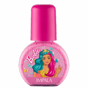 Esmalte Infantil Glitter Impala Barbie Brilho Encantado 6ml Esmalte Infantil Glitter Impala Barbie Brilho Encantado 6ml