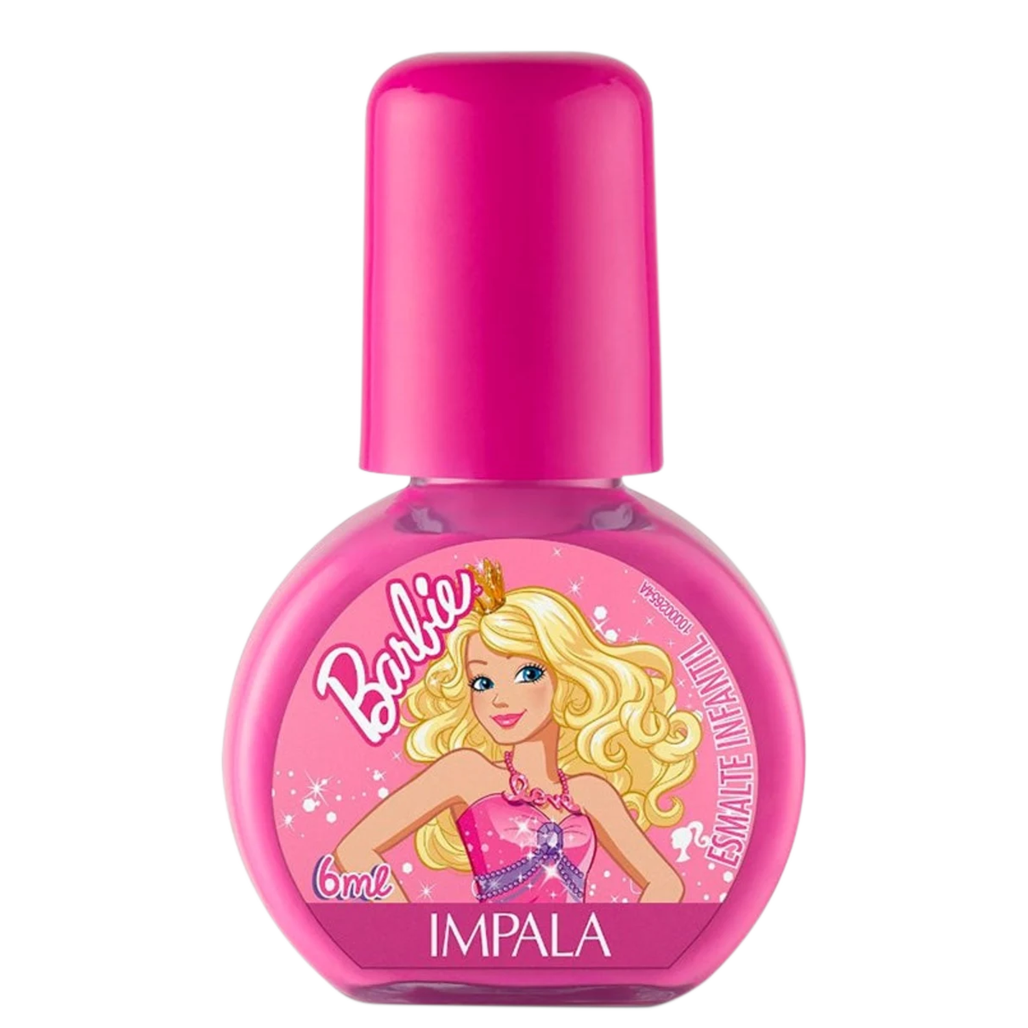 Esmalte Infantil Impala Barbie Reino Cor-De-Rosa 6ml