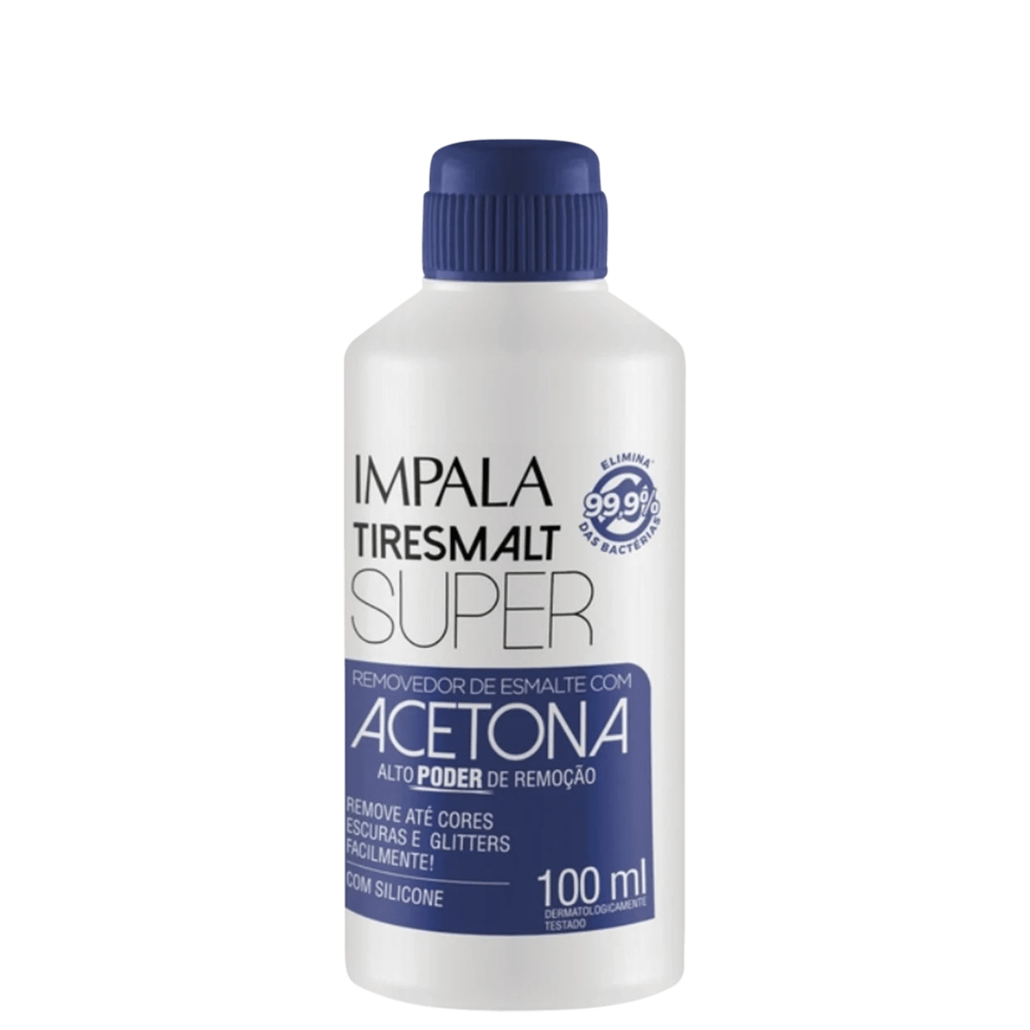 Removedor de Esmalte Impala Tiresmalt Super com Acetona 100ml