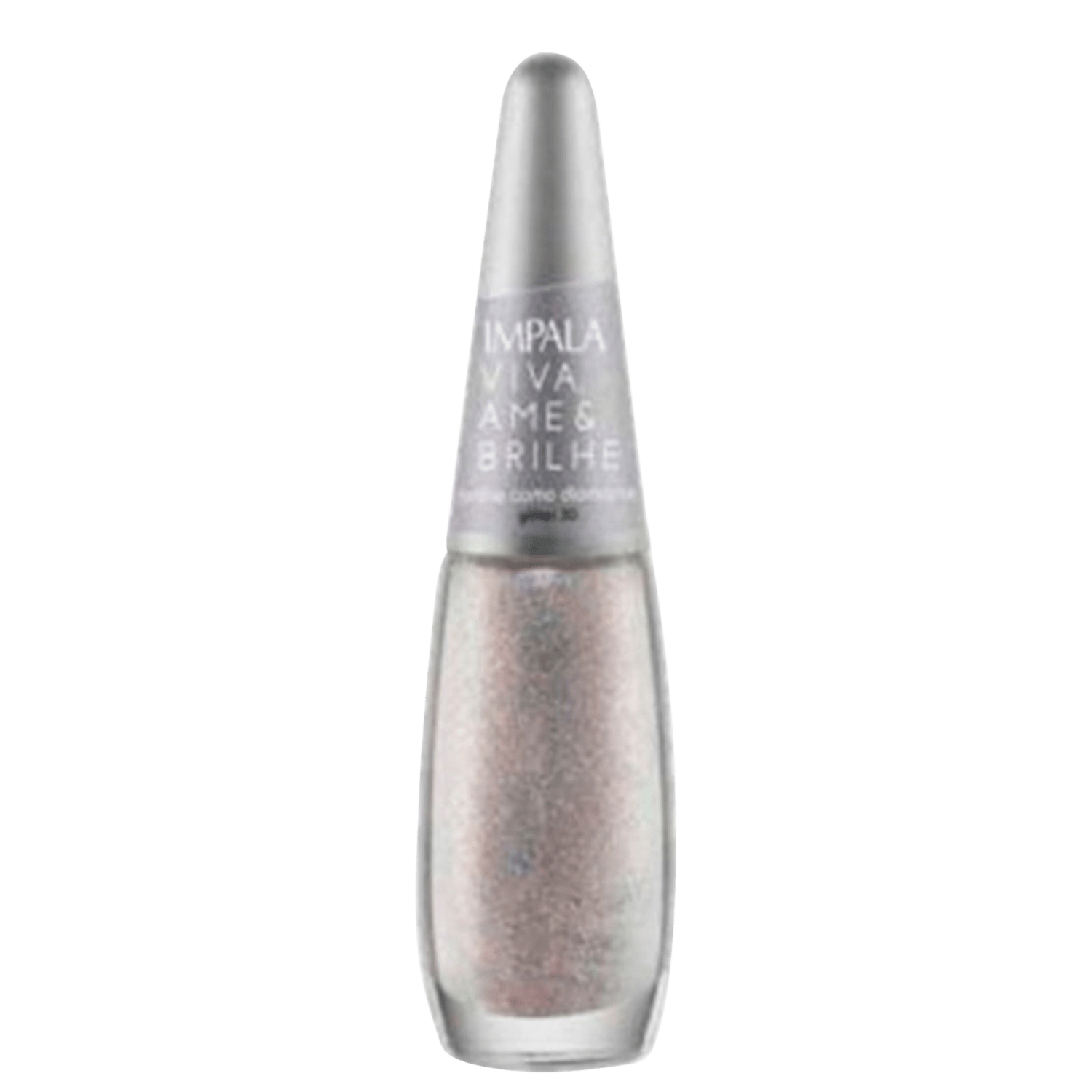 Esmalte Glitter Impala Viva Ame e Brilhe Brilhe Como Diamante 7,5ml