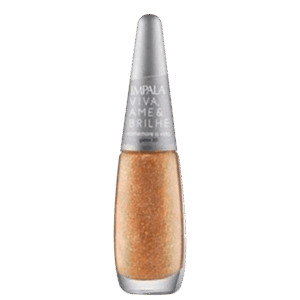 Esmalte Glitter Impala Viva Ame e Brilhe Comemore a Vida 7,5ml