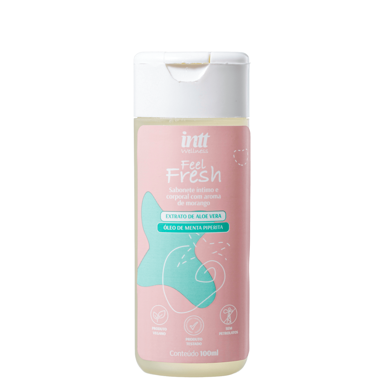 Sabonete Íntimo Intt Wellness Feel Fresh Morango 100ml
