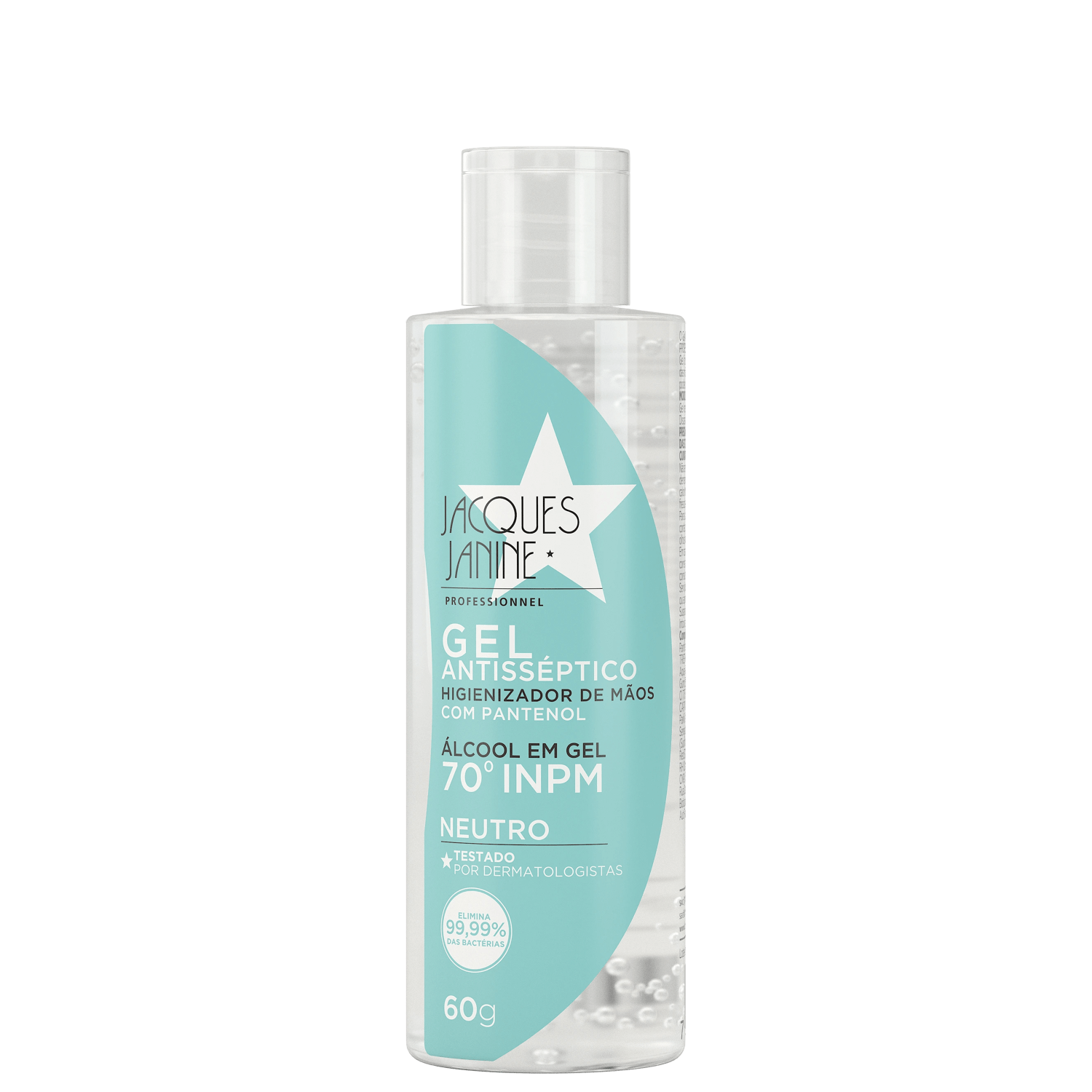 Gel Antisséptico Jacques Janine Professionnel Álcool Gel 70% 60g