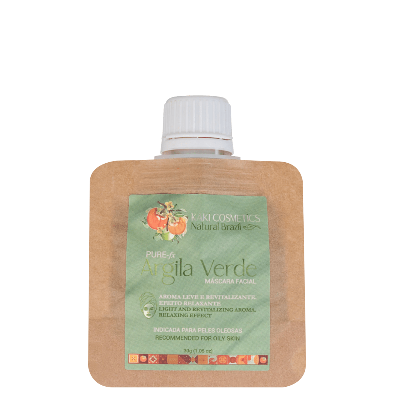 Máscara Facial Kaki Cosmetics Pure-fx Argila Verde 30g