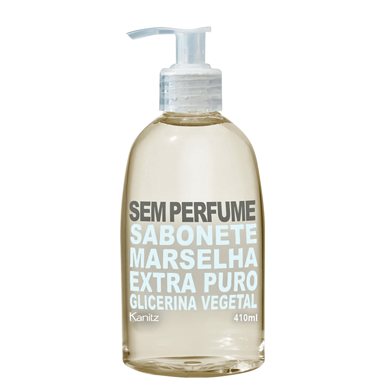 Sabonete Líquido Kanitz Marselha Extra Puro Sem Perfume 410ml