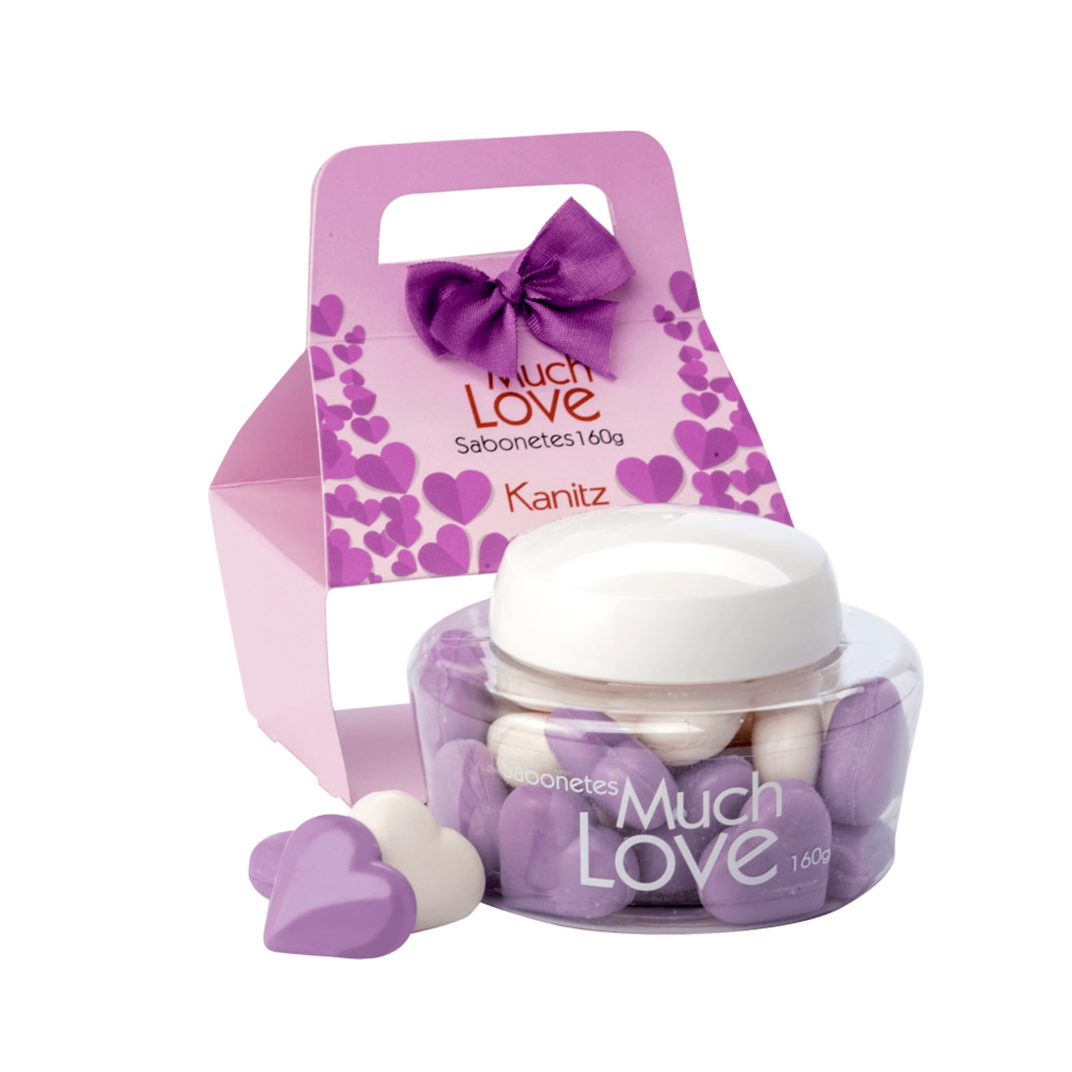 Sabonetes Kanitz Much Love Mini Coração Lilac 160g
