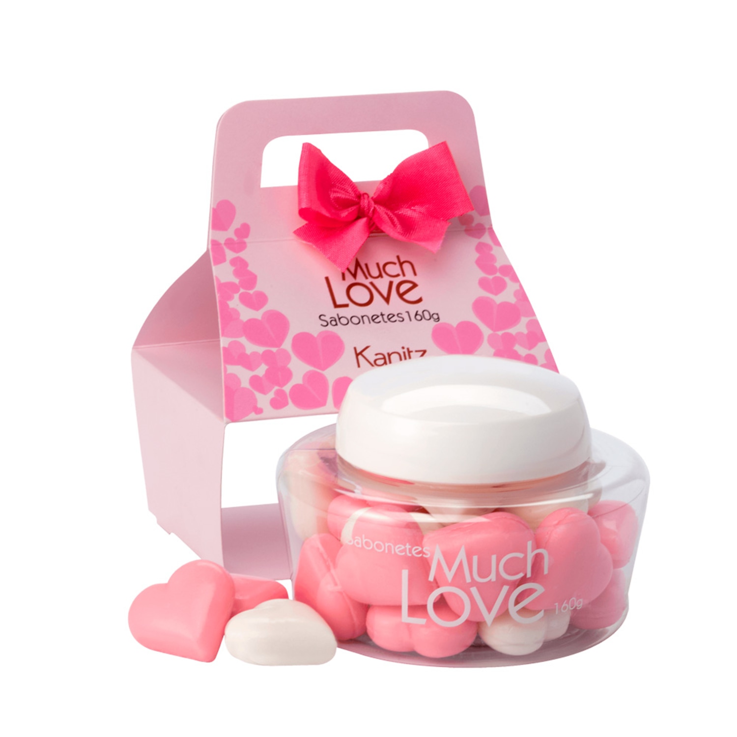 Sabonetes Kanitz Much Love Mini Coração Pink 160g