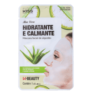 Máscara Facial Kiss New York Aloe Vera Hidratante e Calmante 20ml