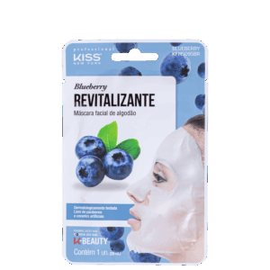 Máscara Facial Kiss New York Blueberry Revitalizante 20ml