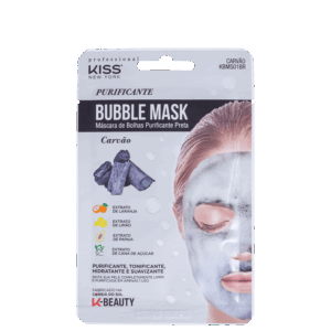 Máscara Facial Kiss New York Bubble Purificante Preta 20ml