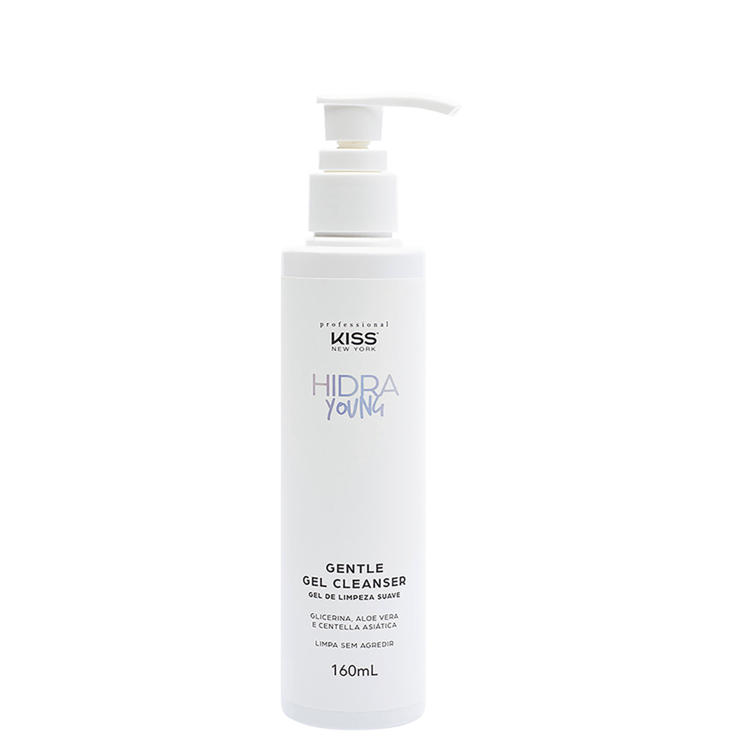 Gel de Limpeza Kiss New York Professional Hidra Young Suave 160ml