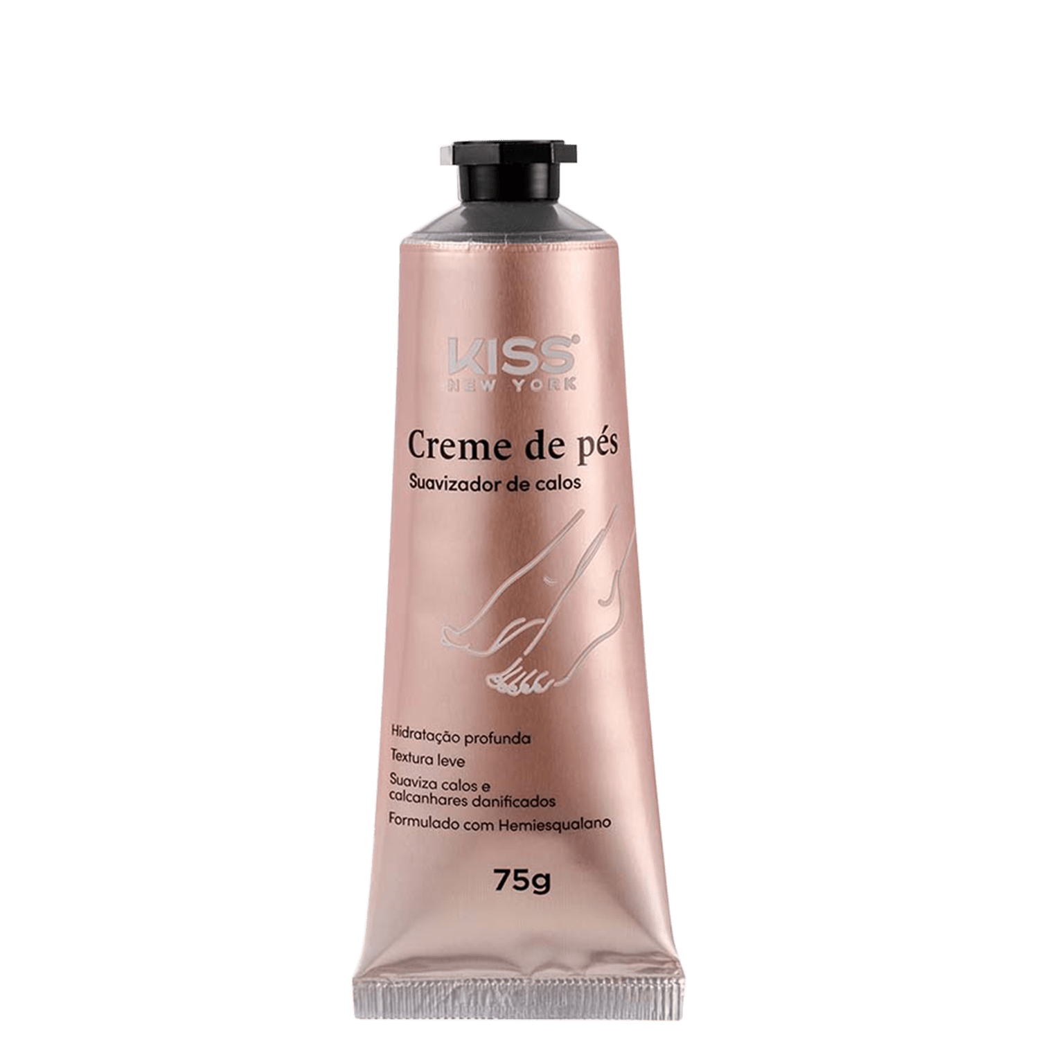 Creme para os Pés Kiss New York Suavizador de Calos 75g