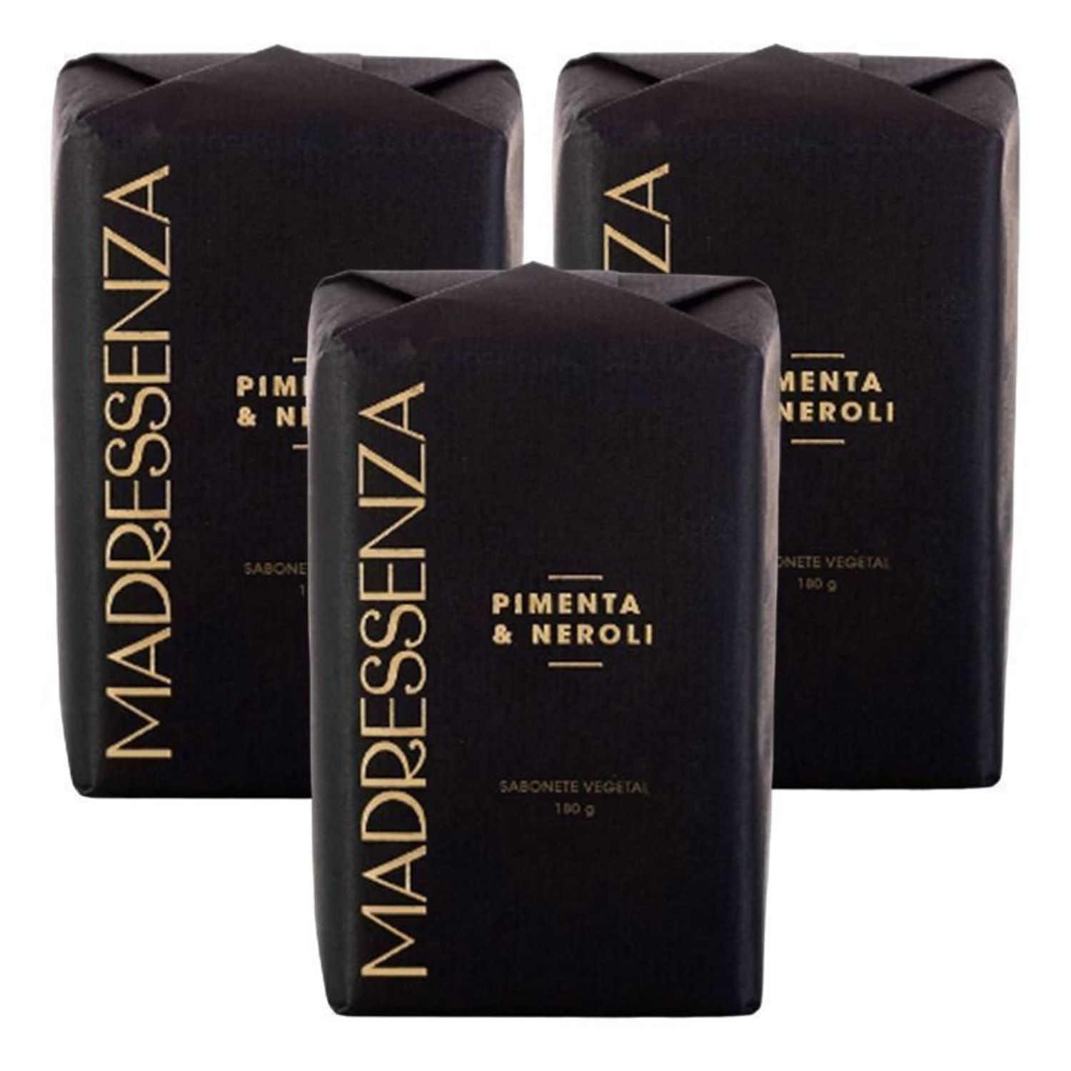 Kit Sabonetes em Barra Madressenza Pimenta & Neroli 3x180g