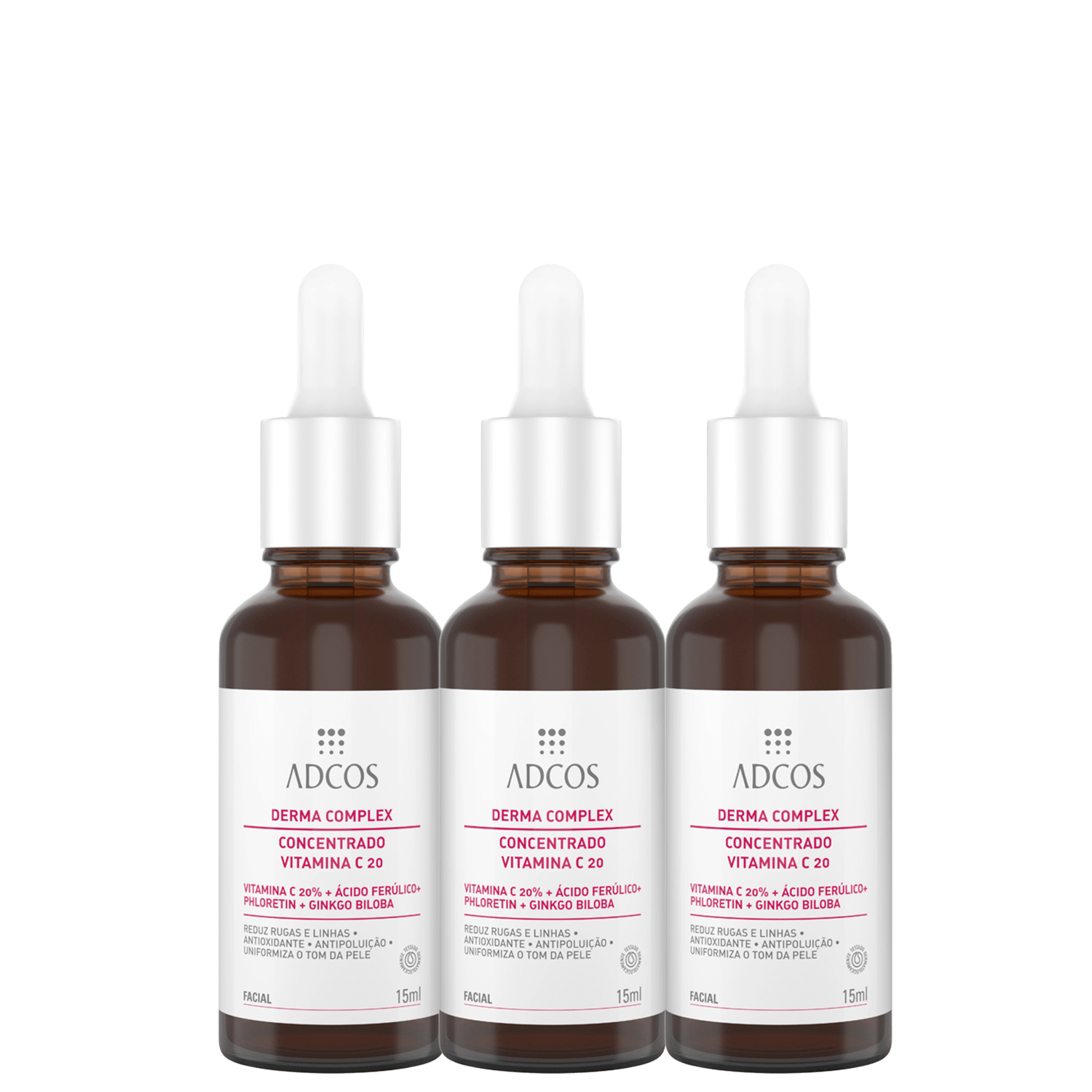 Kit Adcos Concentrado Vitamina C 3 Unidades