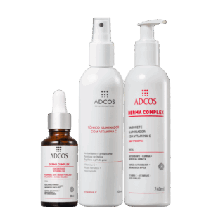 Kit Adcos de Tratamento Facial Intensivo de Vitamina C 3 Produtos Kit Adcos de Tratamento Facial Intensivo de Vitamina C 3 Produtos