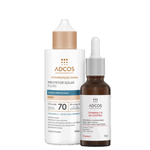 Kit Adcos Proteção Diária Nude Vitamina C 15 2 Produtos