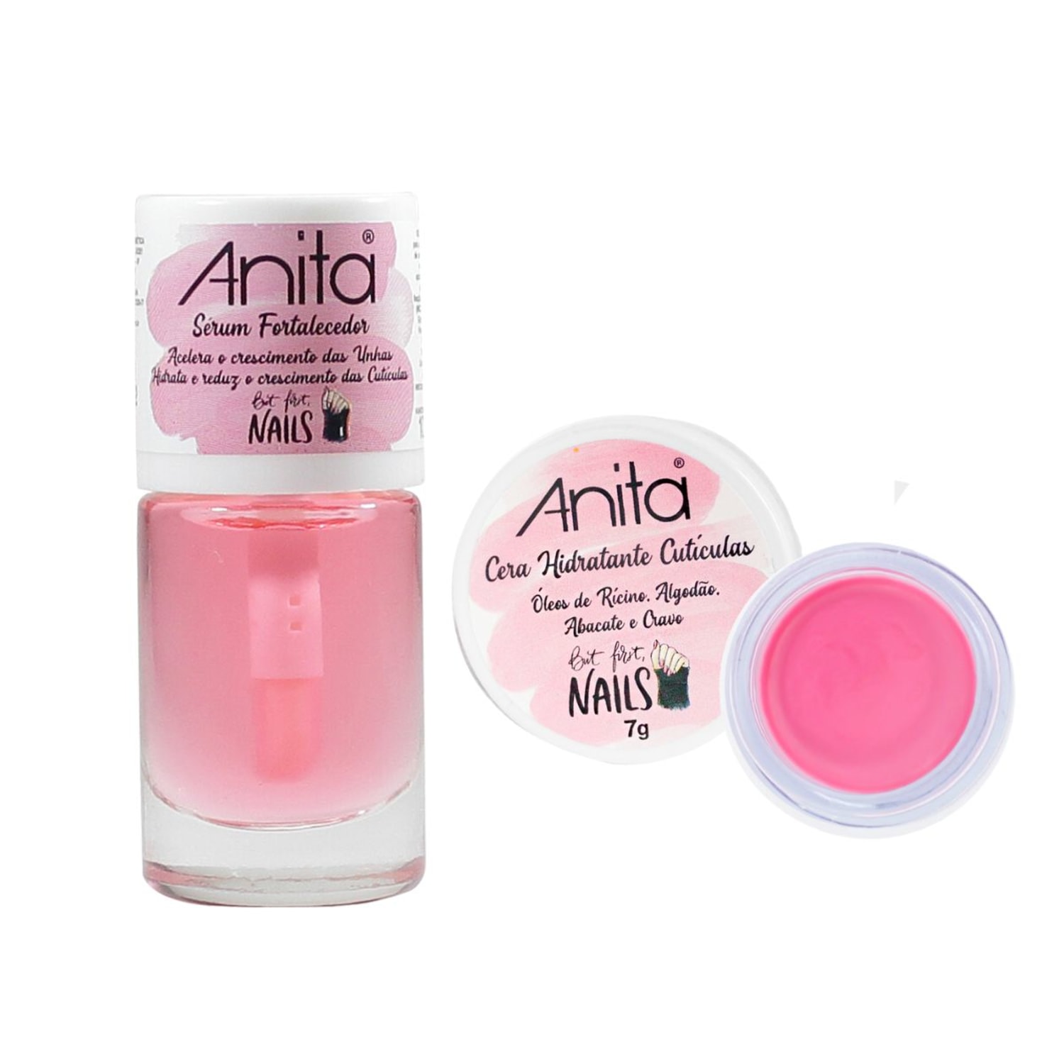 Kit Anita Sérum Fortalecedor e Cera Hidratante para Cutículas