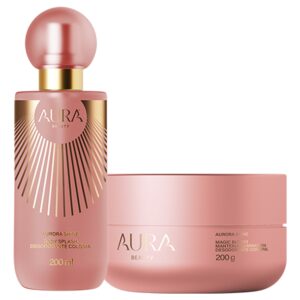 Kit Aura Beauty by Jade Picon Aurora Shine: Manteiga Iluminadora Maggic Butter 200g + Body Splash 200ml