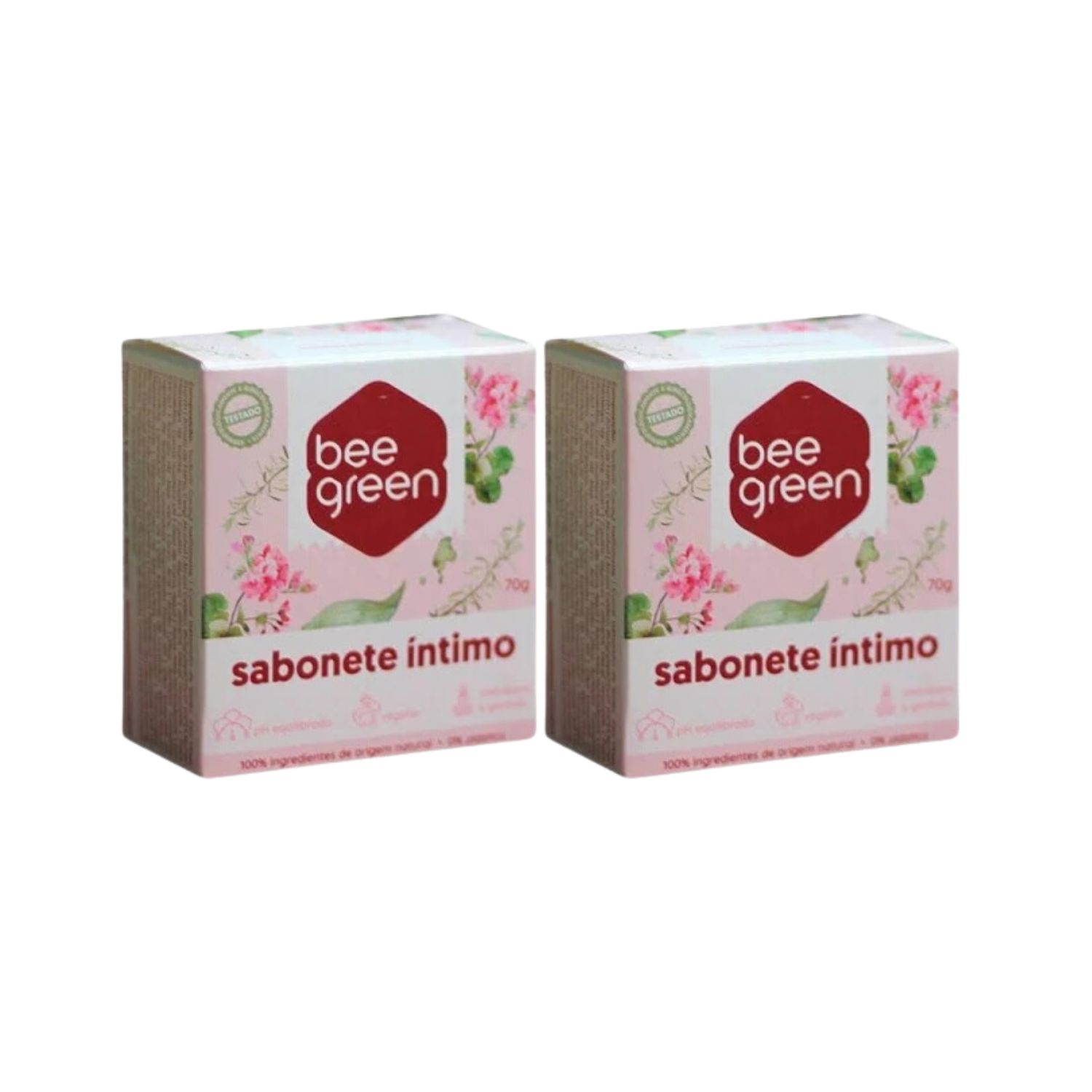 Kit Sabonete em Barra Bee Green Íntimo 2 unidades