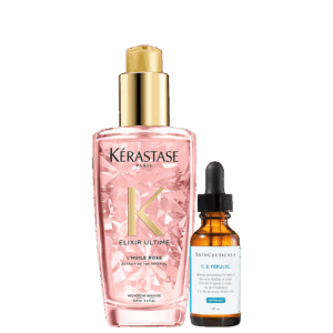 Kit Beleza na Web Kérastase Elixir Ultime Rose & SkinCeuticals C E Ferulic 2 Produtos Kit Beleza na Web Kérastase Elixir Ultime Rose & SkinCeuticals C E Ferulic 2 Produtos