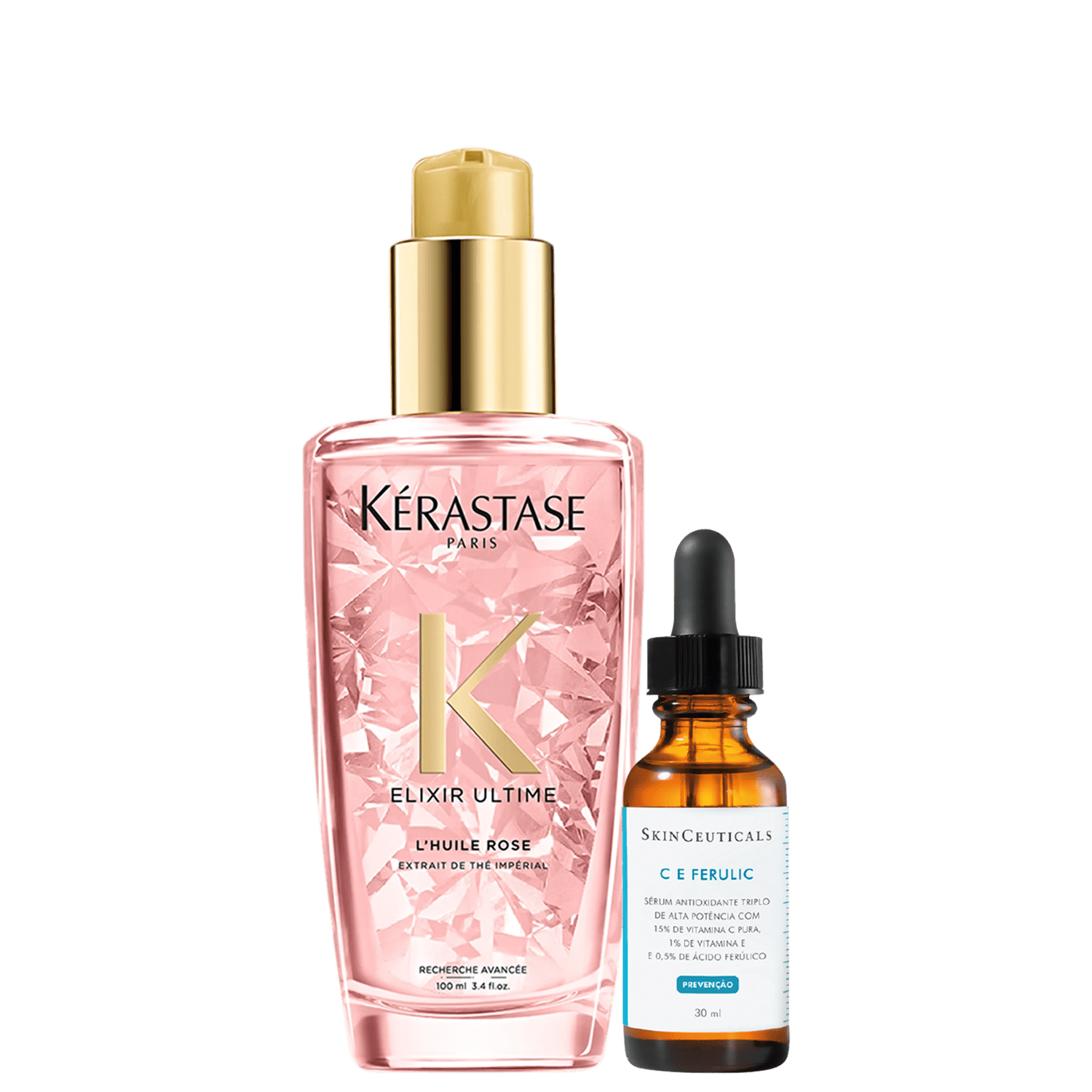 Kit Beleza na Web Kérastase Elixir Ultime Rose & SkinCeuticals C E Ferulic 2 Produtos