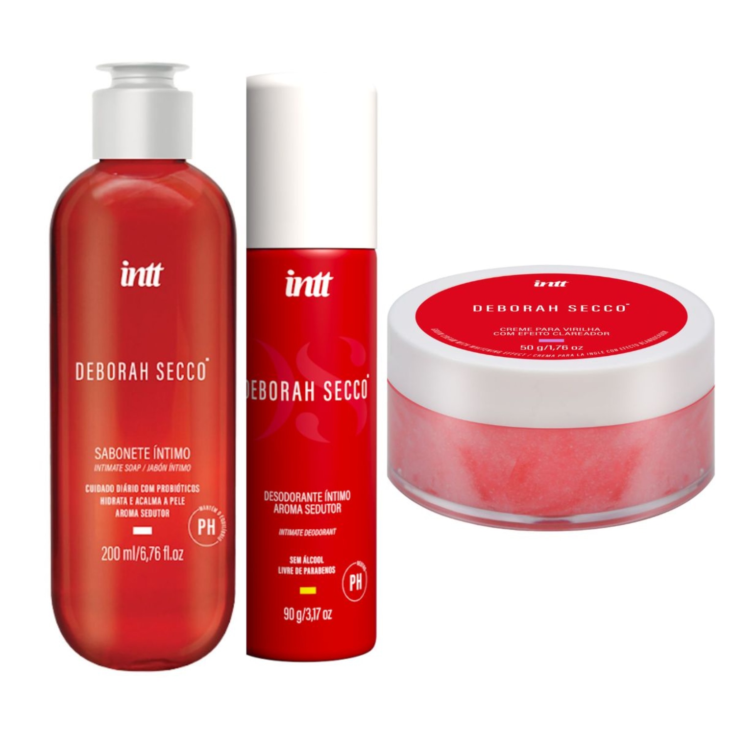 Kit Intt Deborah Secco Bem Estar Íntimo Sem Mau Cheiro e Hidratante
