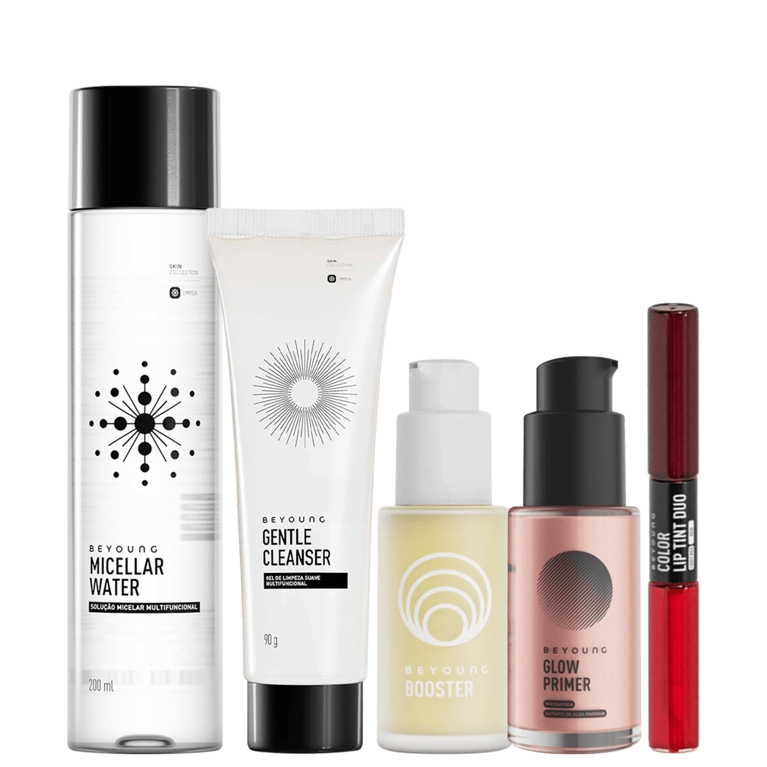 Kit Beyoung Clássicos Skincare e Make Rosé 5 Produtos