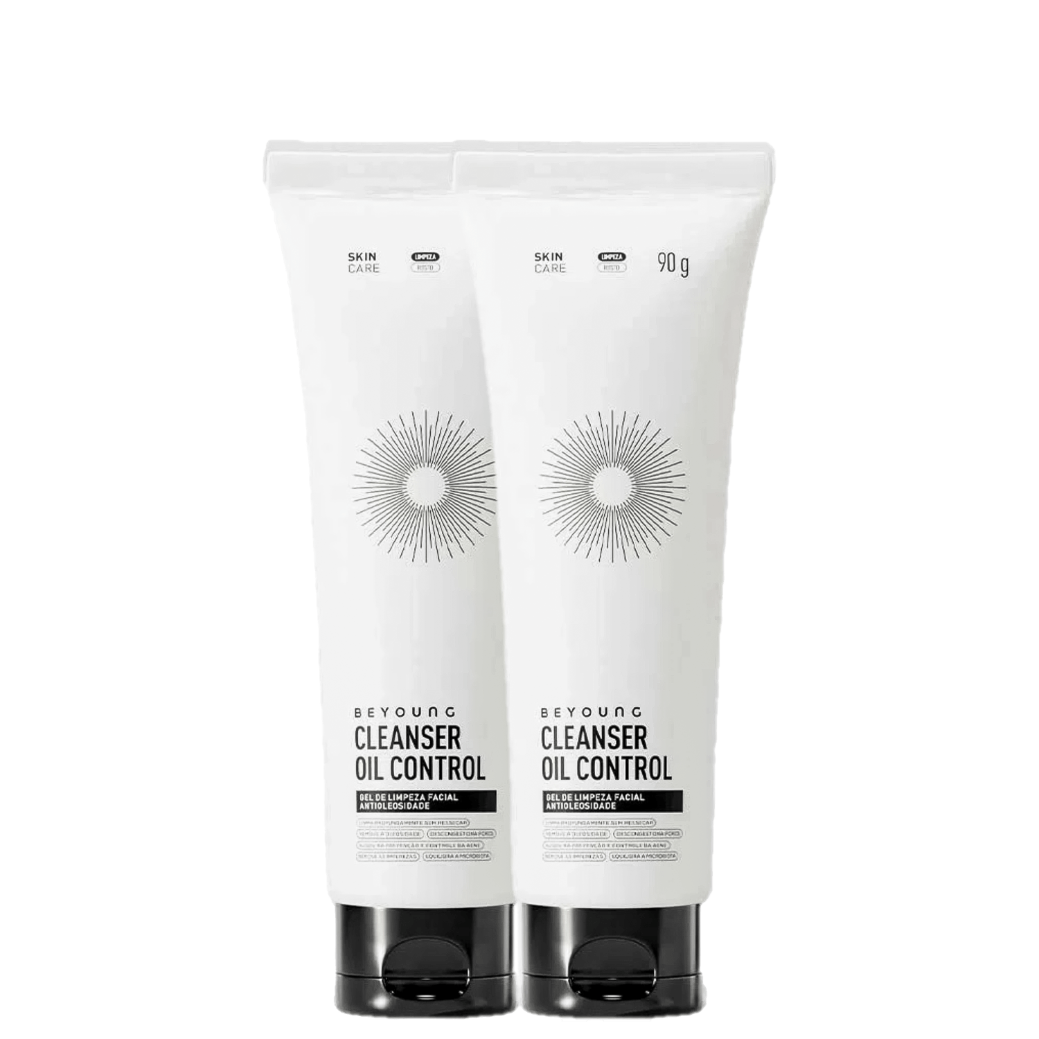 Kit Beyoung Cleanser Oil Control Gel de Limpeza Facial 2x90g