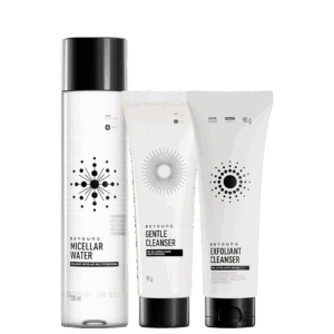 Kit Skincare Beyoung Limpeza Profunda Micellar Water 200ml Gentle Cleanser 90g Exfoliant Cleanser 90g 3 unidades
