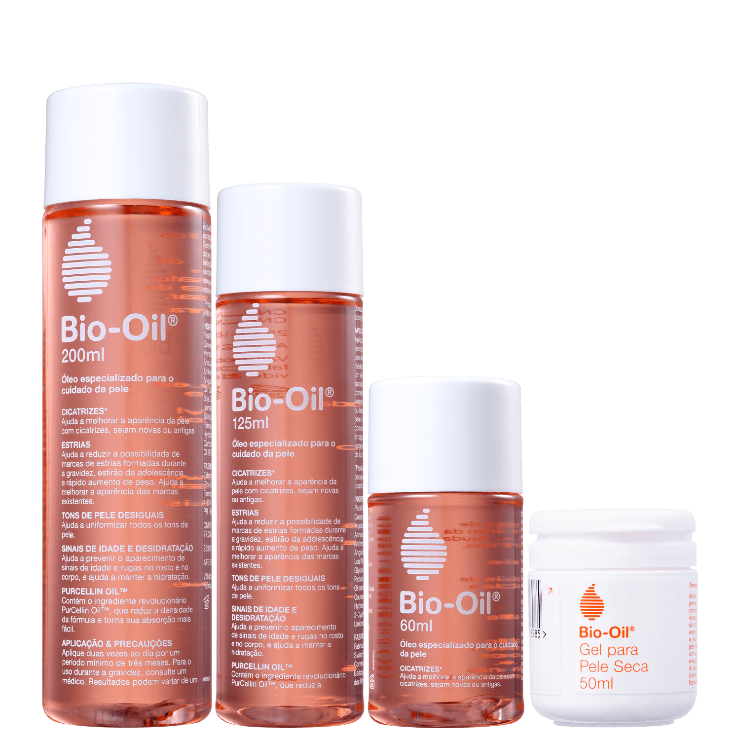 Kit Bio-Oil Óleo Restaurador & Gel Hidratante 4 Produtos