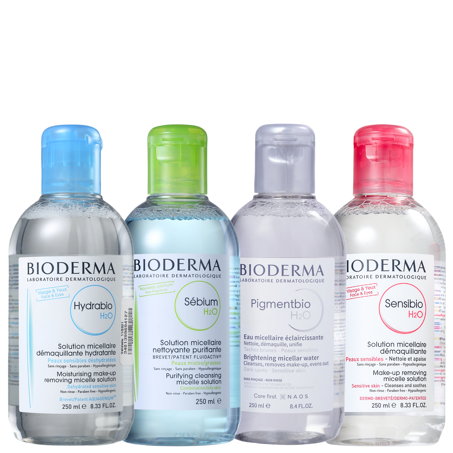 Kit Bioderma Água Micelar Quarteto 4 Produtos