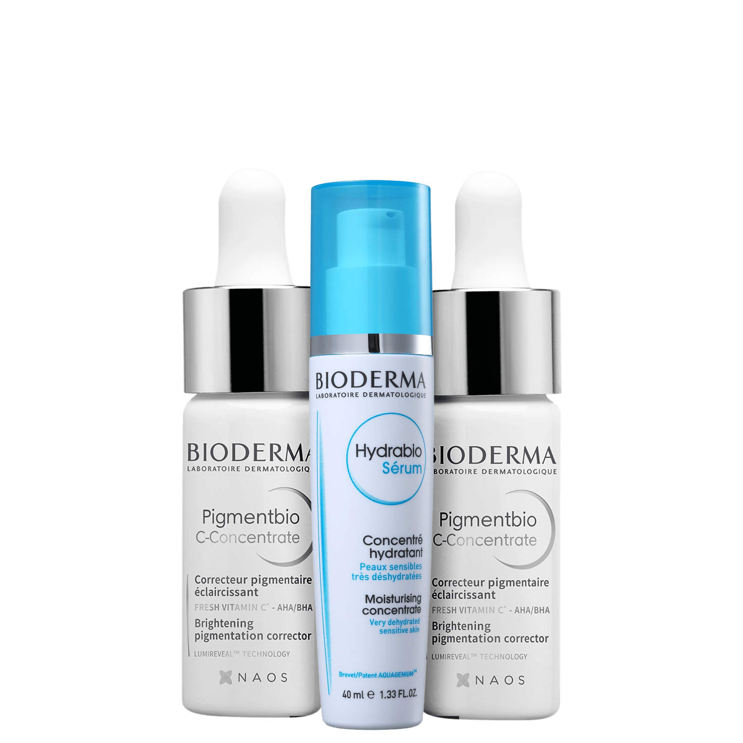 Kit Bioderma Pigmentbio & Hydrabio 3 Produtos