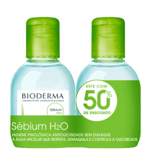 Kit Bioderma Sébium H2O Duo Água Micelar 2x100ml Kit Bioderma Sébium H2O Duo Água Micelar 2x100ml
