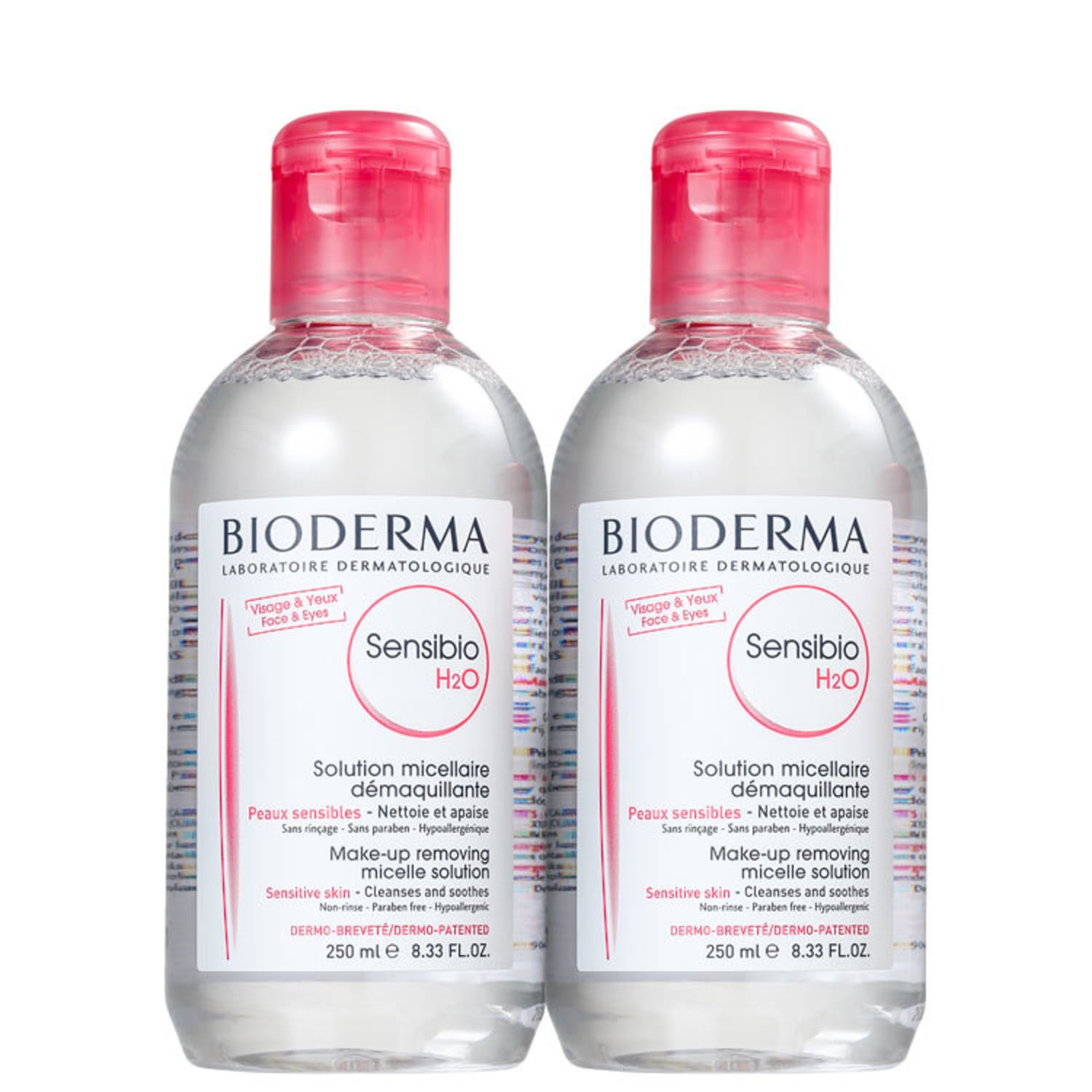 Kit Skincare Bioderma Sensibio H2O 2x250ml 2 unidades