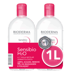Kit Bioderma Sensibio H2O Duo Água Micelar 2x500ml