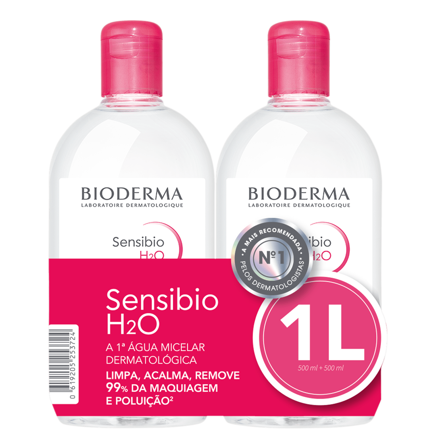 Kit Bioderma Sensibio H2O Duo Água Micelar 2x500ml